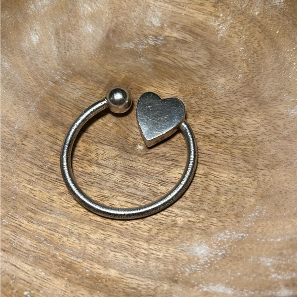 Vintage Mexico 925 Sterling Silver Heart Keyring - Picture 2 of 12